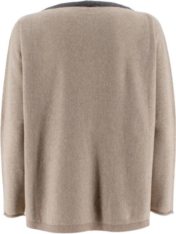 Le Tricot Perugia Round-neck Knitwear Beige Dames
