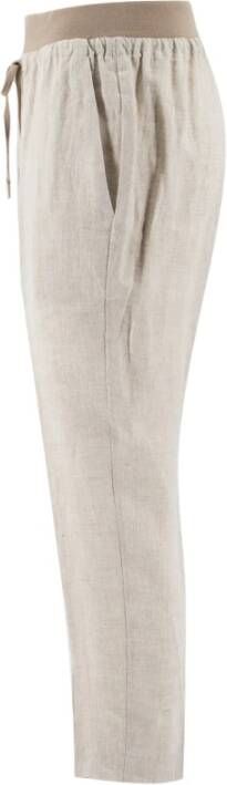 Le Tricot Perugia Slim-fit Trousers Beige Dames