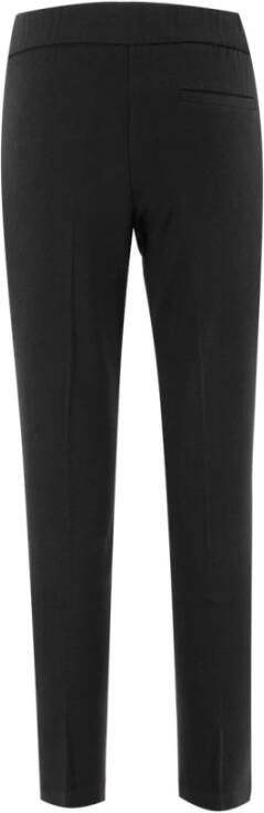 Le Tricot Perugia Slim-fit Trousers Zwart Dames