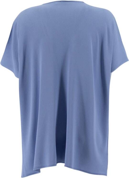 Le Tricot Perugia T-Shirts Blauw Dames