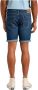Lee Blauwe Rits Knoop Shorts Lente Zomer Blue Heren - Thumbnail 2