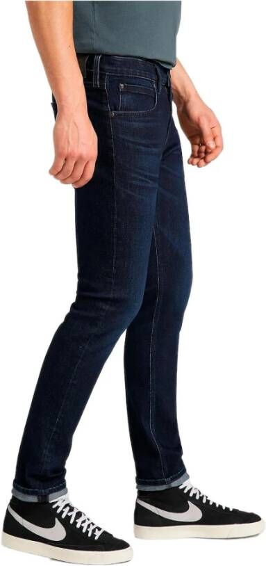 Lee Herenblauwe Jeans met Ritssluiting en Knoopsluiting Blauw Heren