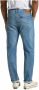 Lee Blauwe Effen Rits Straight Jeans Blue Heren - Thumbnail 2