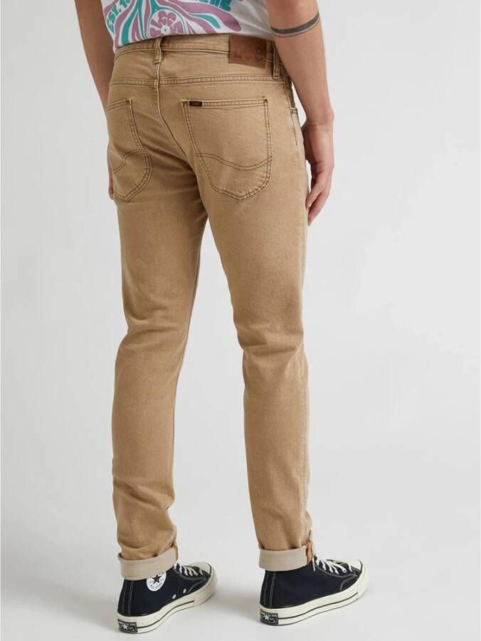 Lee Slim-fit Trousers Beige Heren