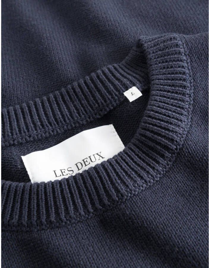 Les Deux Round-neck Knitwear Blauw Heren