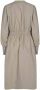 Levete Room Verfijnde V-Hals Midi Jurk Beige Dames - Thumbnail 2