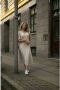 Levete Room Kivi Gelegenheidsjurk Beige Dames - Thumbnail 2