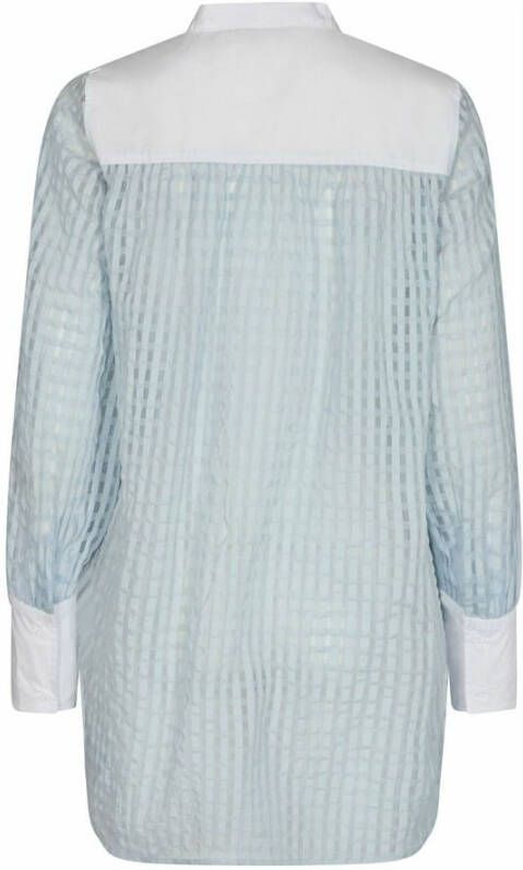 Levete Room Oversized Gestreepte Blouse Blauw Dames