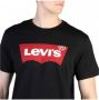 Levi's Iconisch Katoenen T-Shirt Zwart Rechte Pasvorm Korte Mouwen Black Heren - Thumbnail 14