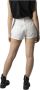 Levi's Witte Katoenen Jeans Broek Kort 501 Versleten Effect White Dames - Thumbnail 6