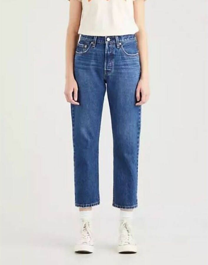Levi's Bijgesneden jeans Blauw Dames
