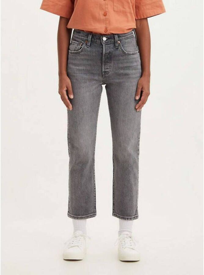 Levi's Bijgesneden jeans Grijs Dames