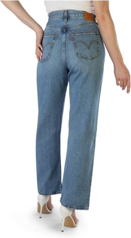 Levi's Dames Regular Fit Katoenen Jeans Blauw Dames
