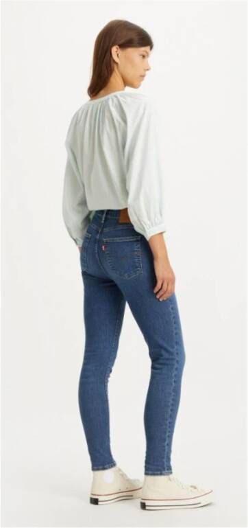 Levi's Hoge Taille Skinny Jeans Blauwe Golf Blue Dames