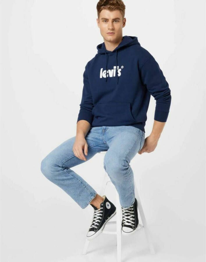 Levi's hoodie 38479-0081 Blauw Heren