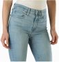 Levi's 724 high waist straight fit jeans light indigo worn in - Thumbnail 12