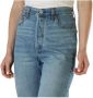 Levi's Ribcage cropped high waist straight fit jeans light indigo - Thumbnail 6