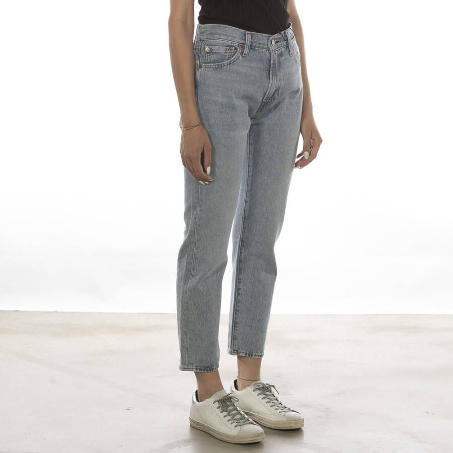 Levi's Cropped spijkerbroek Blauw Dames