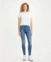 Levi's 720 high waist super skinny jeans medium indigo worn in - Thumbnail 7