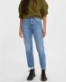 Levi's Blauwe effen dames jeans met ritssluiting en knoopsluiting Blue Dames - Thumbnail 15