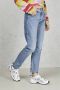 Levi's Blauwe effen dames jeans met ritssluiting en knoopsluiting Blue Dames - Thumbnail 9