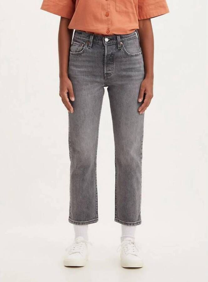 Levi's Cropped spijkerbroek Grijs Dames