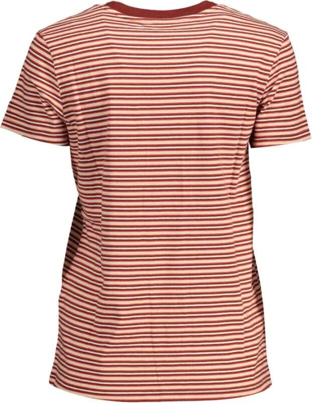 Levi's Red Cotton Tops & T-Shirt Rood Dames
