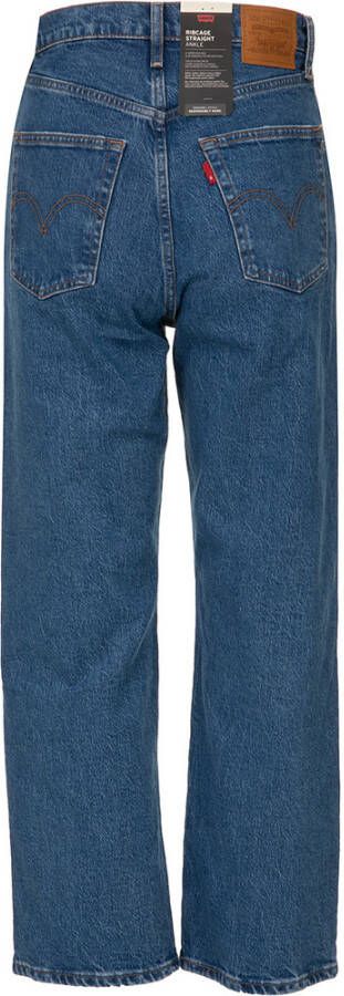 Levi's Ribcage Straight Ankle Jeans Blauw Dames