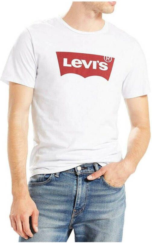 Levi's Korte mouw T-shirt Wit Heren