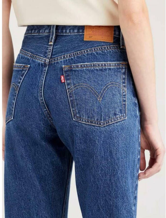 Levi's Slim-fit jeans Blauw Dames