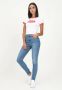 Levi's 720 high waist super skinny jeans medium indigo worn in - Thumbnail 9