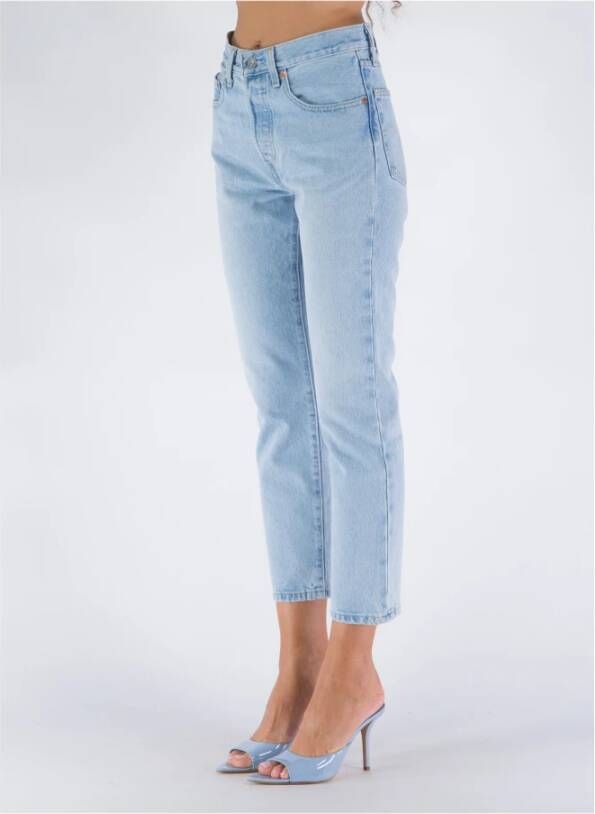 Levi's Slim-fit Jeans Blauw Dames