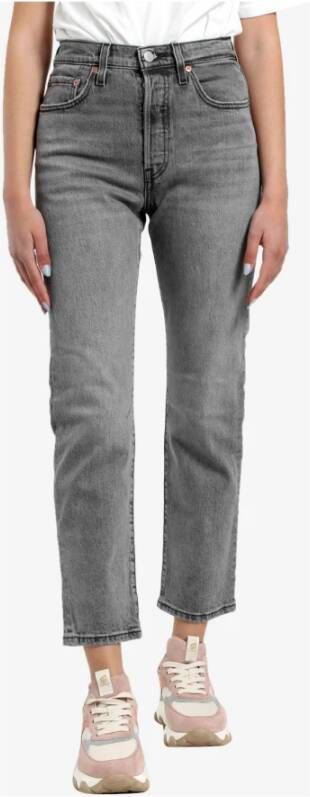 Levi's Slim-fit Jeans Grijs Dames