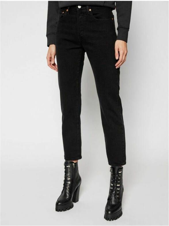 Levi's Slim-fit Jeans Zwart Dames