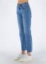 Levi's Blauwe effen dames jeans met ritssluiting en knoopsluiting Blue Dames - Thumbnail 11