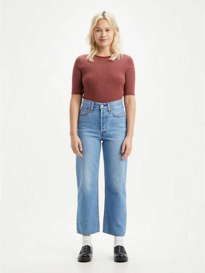 Levi's Rechte jeans Blauw Dames
