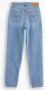 Levi's Hoog getailleerde relaxte jeans met taps toelopende pijpen Blauw Dames - Thumbnail 7