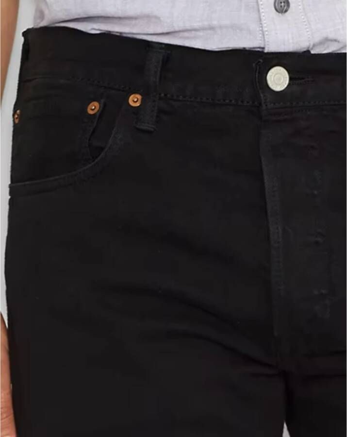 Levi's 501 Heren Originele Regular Fit Jeans Zwart Heren