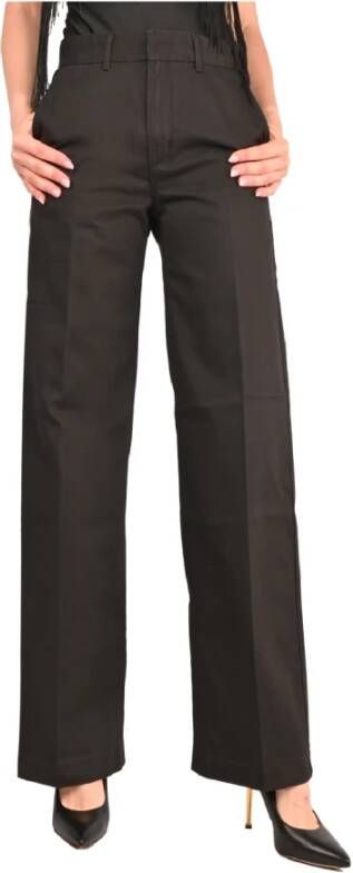 Levi's Straight Trousers Zwart Dames