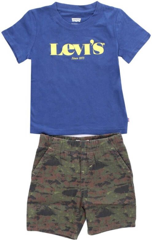 Levi's T-Shirt and Shorts Blauw Heren