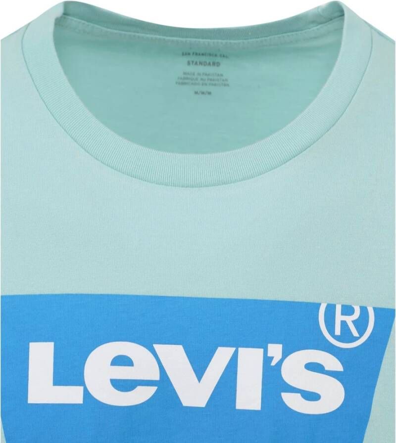 Levi's T-shirt Blauw Heren