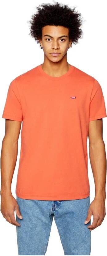 Levi's T-shirts Oranje Heren