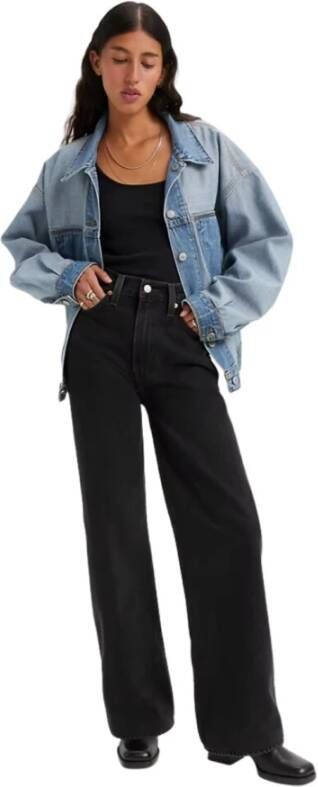 Levi's Wide Jeans Zwart Dames