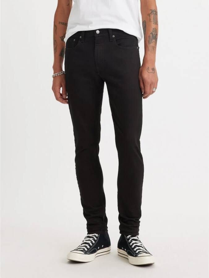 Levi's Zwarte Skinny Jeans met Flex Technologie Zwart Heren