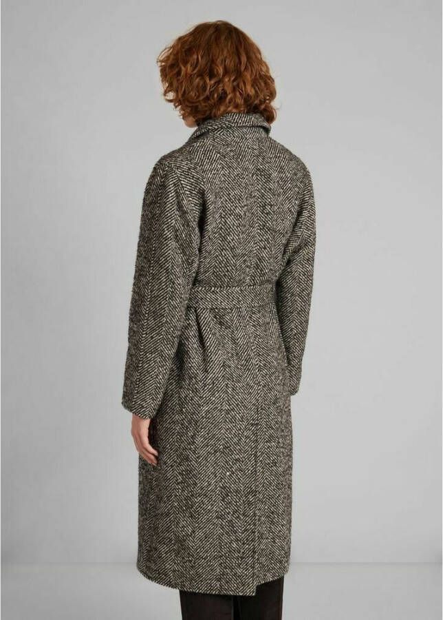 L'Exception Paris Jas met riem Zwart Dames