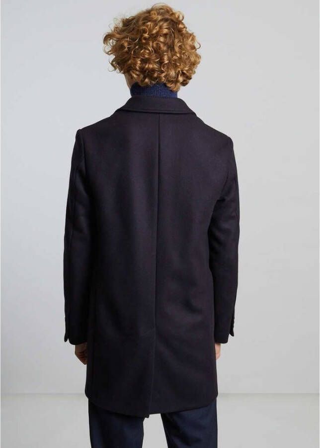 L'Exception Paris Gemaakt in Frankrijk Virgin Wool overjas Blauw Heren