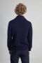 L'Exception Paris Merino sjaal kraag Cardigan Blue Heren - Thumbnail 2