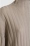 Lisa Yang Inga Sweater Stone Kasjmier Geribbeld Stretch Grijs Dames - Thumbnail 2