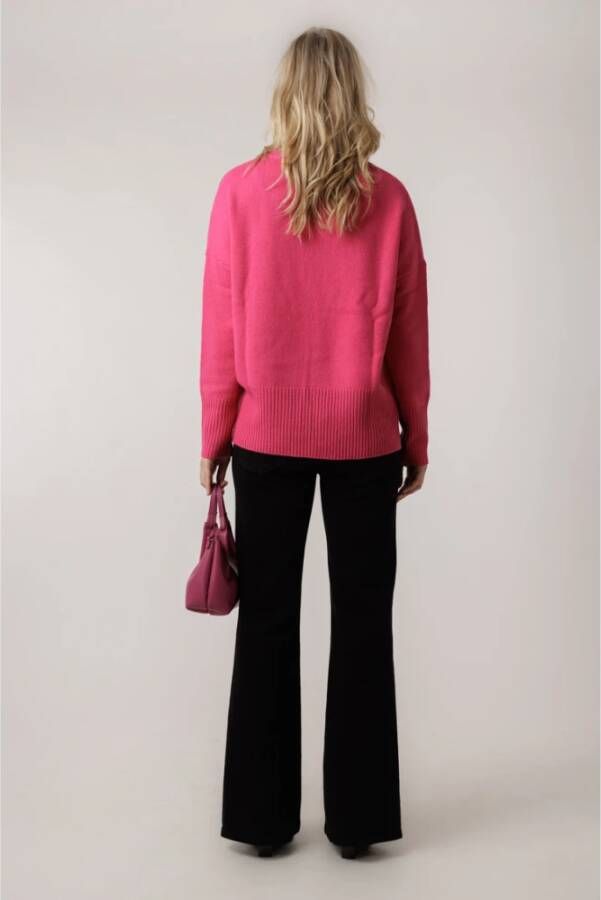 Lisa Yang Mila Hibiscus Sweater Pink Dames