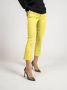Liu Jo Aansluitende Bottom Up Jeans met Glanzende Strepen Yellow Dames - Thumbnail 3